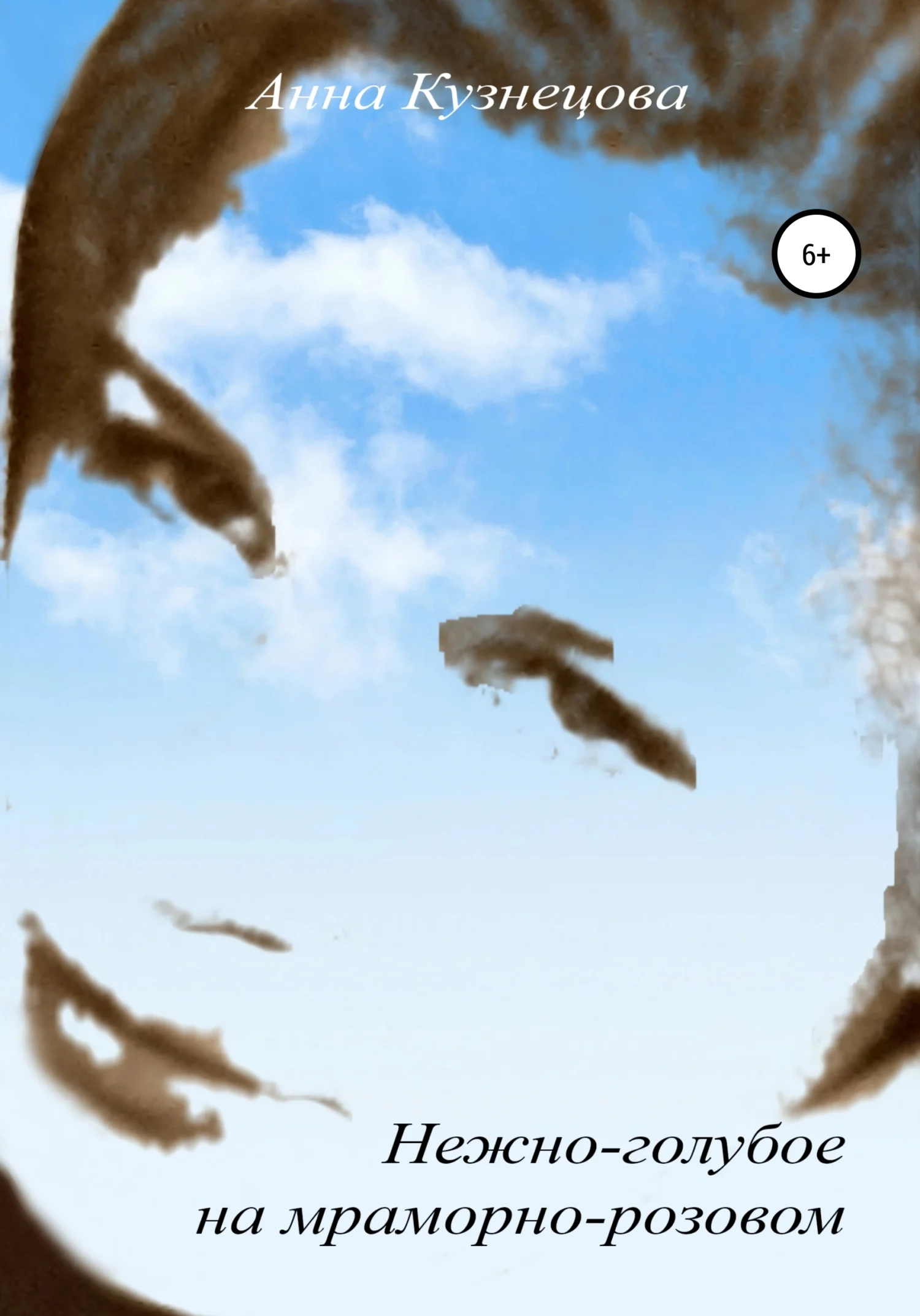 Обложка Нежно-голубое на мраморно-розовом