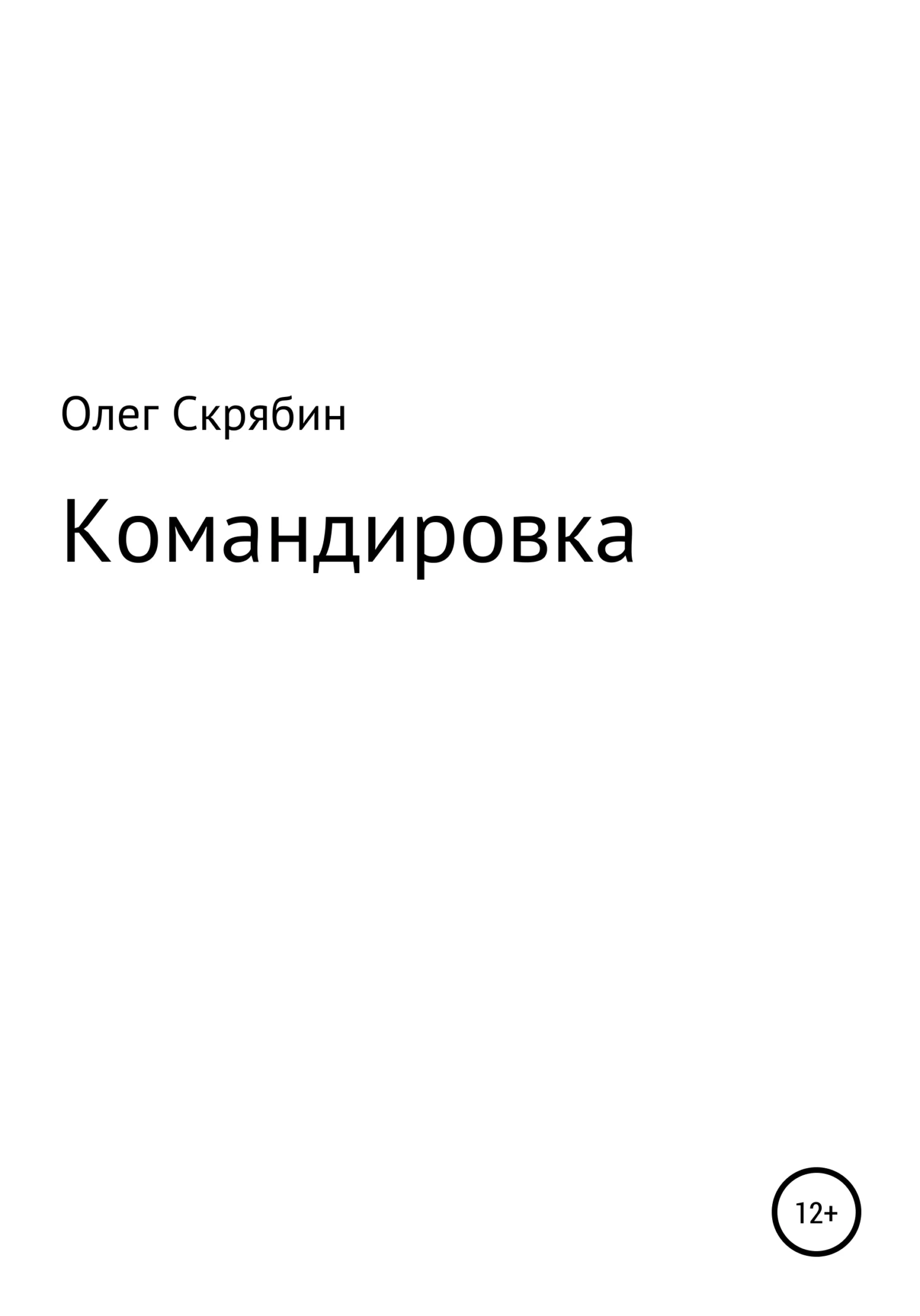 Обложка Командировка