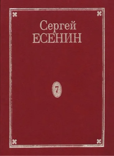 Обложка Том 7. Книга 2. Дополнения к 1–7 томам. Рукою Есенина. Деловые бумаги. Афиши и программы вечеров