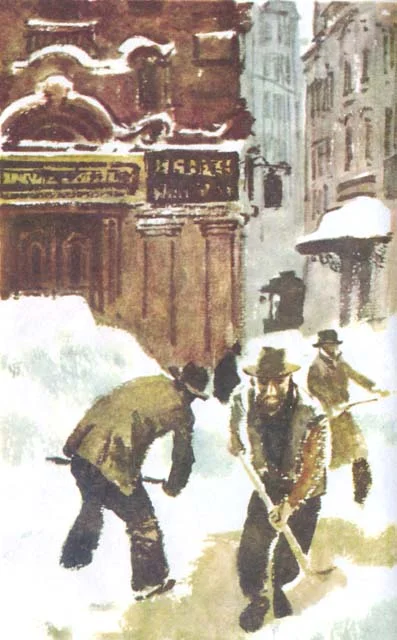 Обложка В снегу