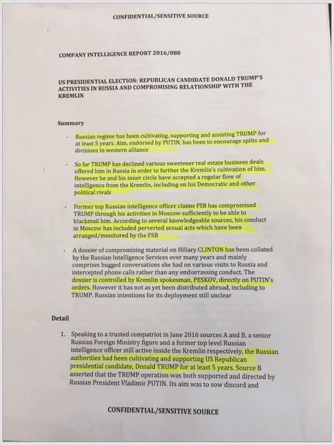 Обложка Компромат на Трампа: досье