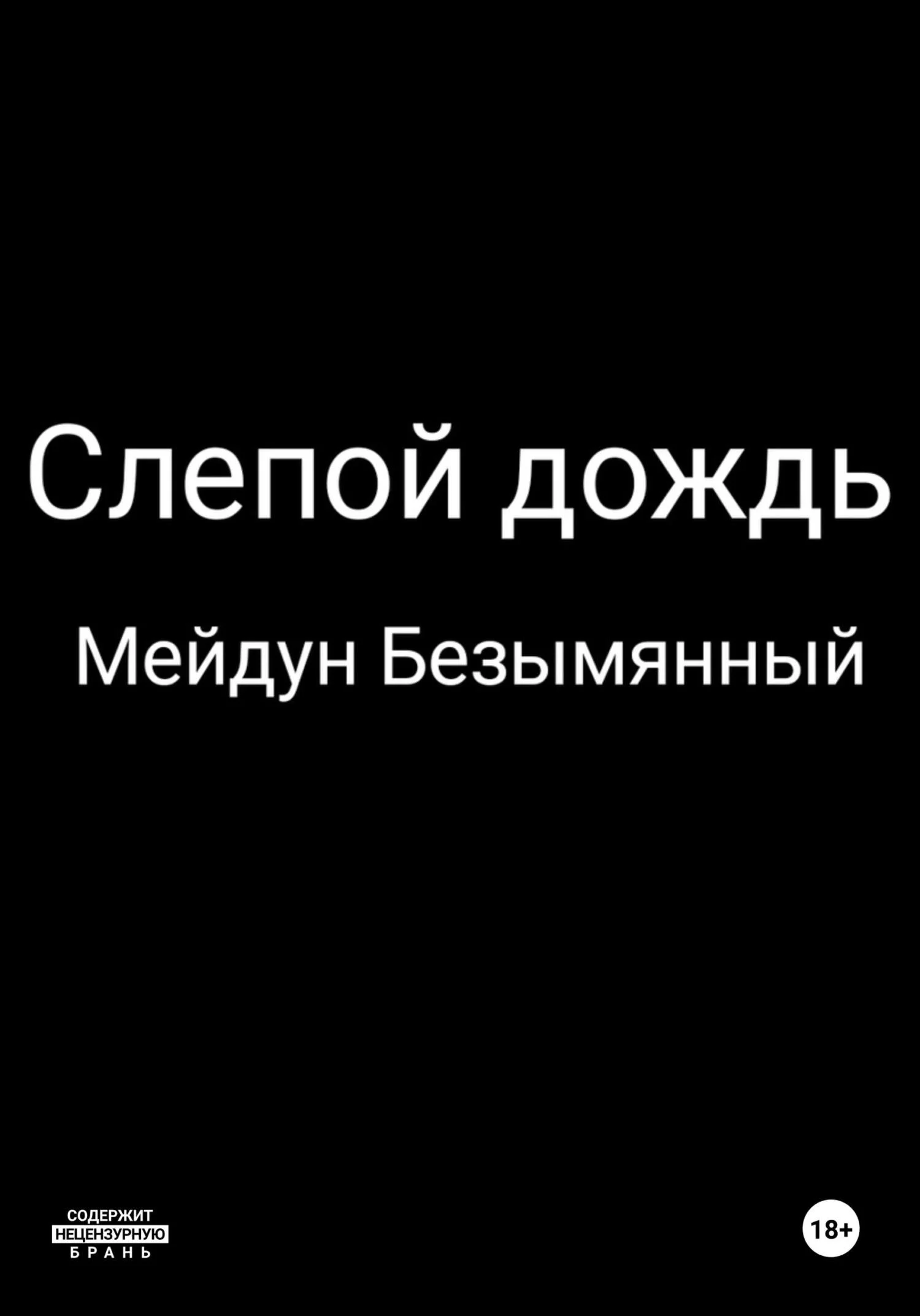 Обложка Слепой дождь