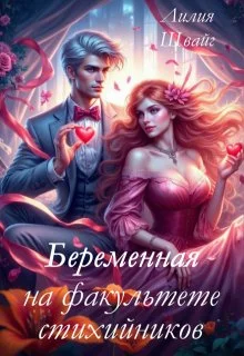 Обложка Беременная на факультете стихийников