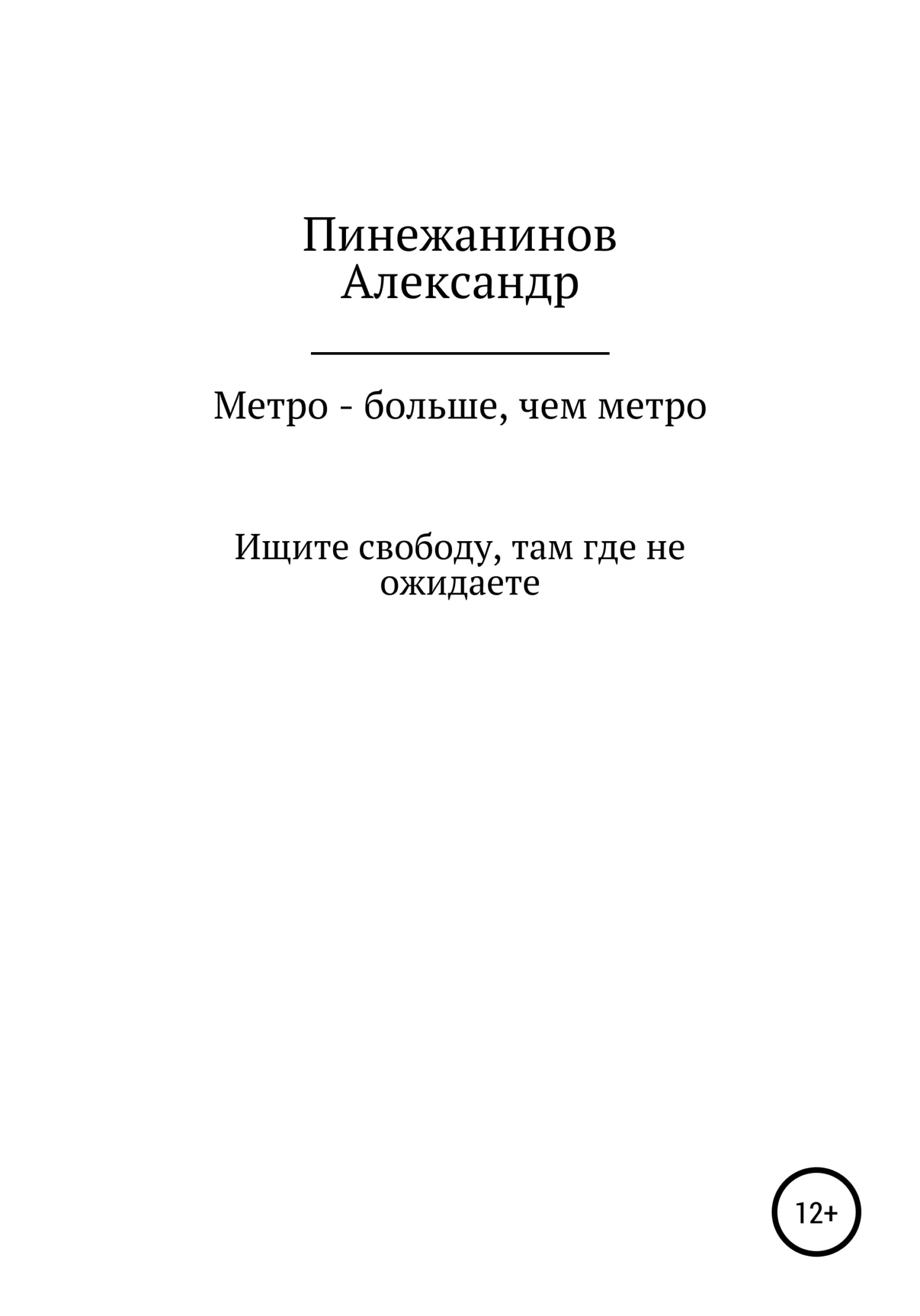 Обложка Метро – больше, чем метро