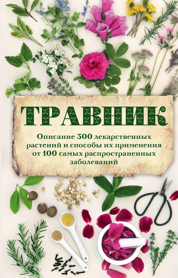 Обложка Травник. Описание 300 лекарственных растений и способы их применения от 100 самых распространенных заболеваний