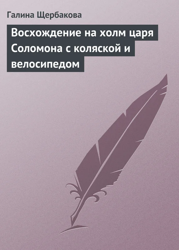 Обложка Восхождение на холм царя Соломона с коляской и велосипедом