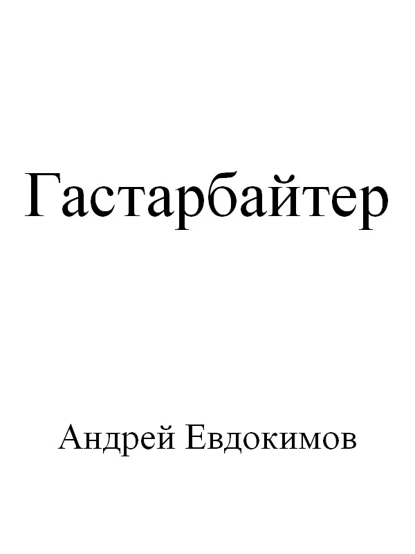 Обложка Гастарбайтер
